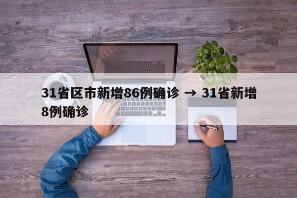 31省区市新增86例确诊 → 31省新增8例确诊